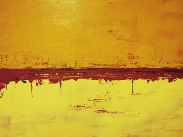 Peinture intitulée "Bord de mer en Sici…" par Cécile Corso, Œuvre d'art originale, Acrylique