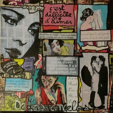 Collages intitulée "Harmonie" par Cécile De Las Candelas, Œuvre d'art originale