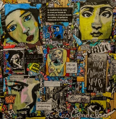 Collages titled "Take your chance" by Cécile De Las Candelas, Original Artwork