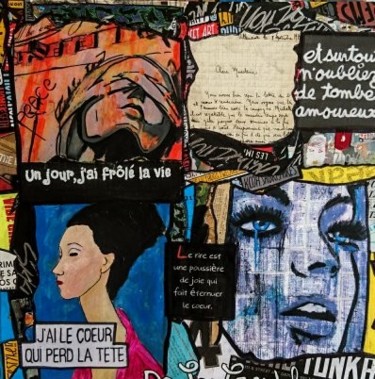 Mistral Коллажи под названием "Mistral" - Cécile De Las Candelas, Подлинное произведение искусства,