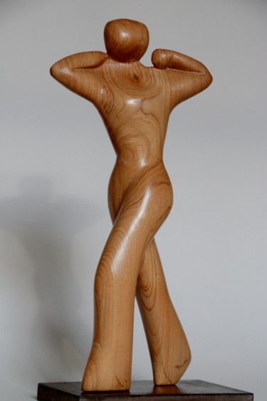 Sculpture titled "Against All Odds" by Cécile Devezeaux De Lavergne, Original Artwork, Wood