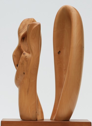 Escultura titulada "Couple" por Cécile Devezeaux De Lavergne, Obra de arte original, Madera