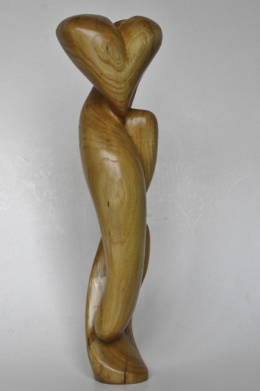 Sculpture intitulée "Enlacés" par Cécile Devezeaux De Lavergne, Œuvre d'art originale, Bois