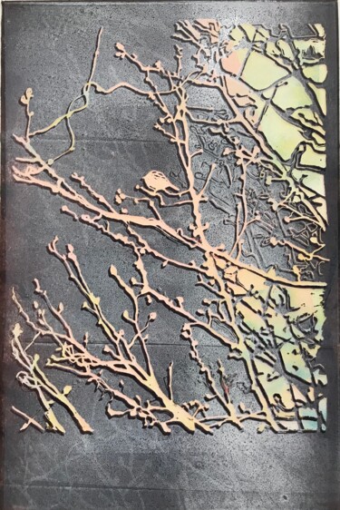 Ghost of March Printmaking titled "Ghost of March" by Cecile Fossy, Original Art, Linocuts