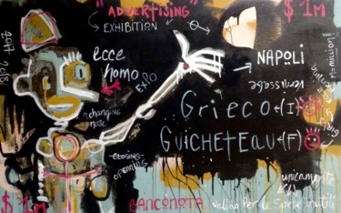 Pittura intitolato "affiche expo 3" da Cecile Guicheteau, Opera d'arte originale, Acrilico