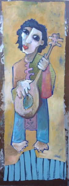 Картина под названием "Balthazar à la mand…" - Cecile Guicheteau, Подлинное произведение искусства, Другой