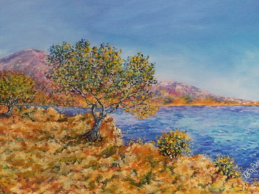 Painting titled "la-calanque-1.jpg" by Cécile Labossière, Original Artwork