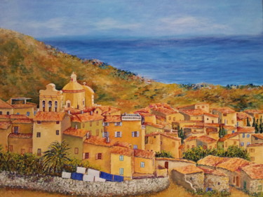 "Pigna-village-corse…" başlıklı Tablo Cécile Labossière tarafından, Orijinal sanat