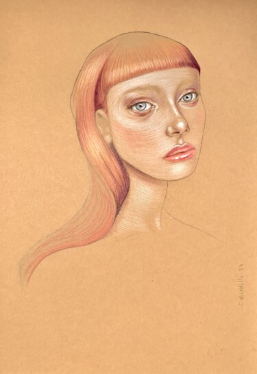 Dessin intitulée "Ginger4" par Cécile Mordillo, Œuvre d'art originale, Crayon