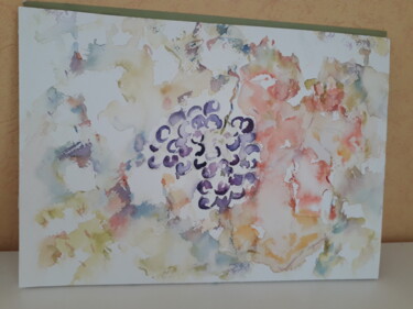 Painting titled "Raisins au soleil" by Cecile Vale, Original Artwork, Watercolor