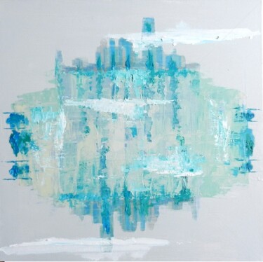 Painting titled "2 Rives Manhattan I…" by Cecile Gonne Victoria, Original Artwork, Acrylic