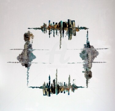 Peinture intitulée "Manhattan Istanbul…" par Cecile Gonne Victoria, Œuvre d'art originale, Autre
