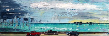 Painting titled "Storm on Miami Brid…" by Cecile Gonne Victoria, Original Artwork, Other