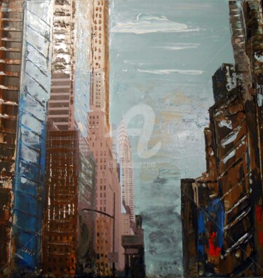 Peinture intitulée "Chrysler Building N…" par Cecile Gonne Victoria, Œuvre d'art originale