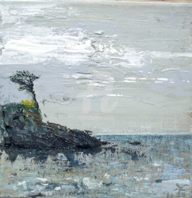 Malerei mit dem Titel "Bretagne Hiver" von Cecile Gonne Victoria, Original-Kunstwerk, Acryl