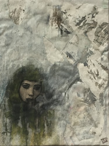 Peinture intitulée "Femme au voile. / V…" par Cécile Trousse, Œuvre d'art originale, Acrylique