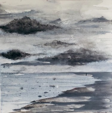 Pintura titulada "Jour de pluie" por Cécile Trousse, Obra de arte original, Acrílico