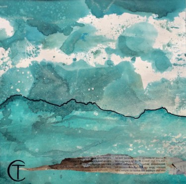 Painting titled "Horizon I" by Cécile Trousse, Original Artwork, Acrylic