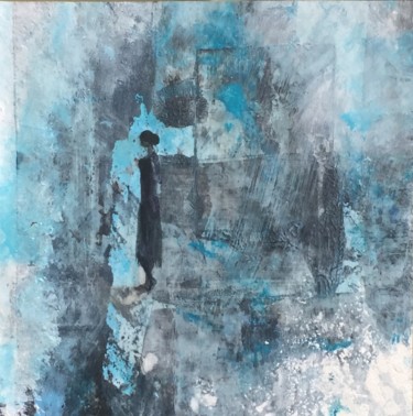 Malerei mit dem Titel "Alone I" von Cécile Trousse, Original-Kunstwerk, Acryl