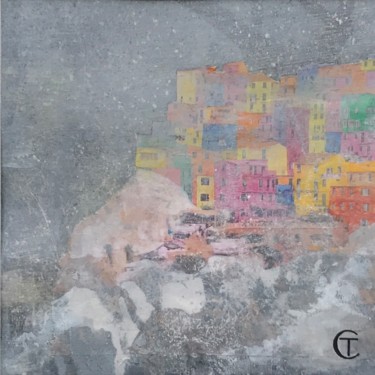 Painting titled "Cinque Terre - 02" by Cécile Trousse, Original Artwork, Acrylic