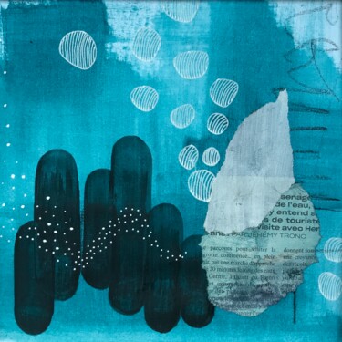 Картина под названием "Aqua #2" - Cécile Trousse, Подлинное произведение искусства, Акрил
