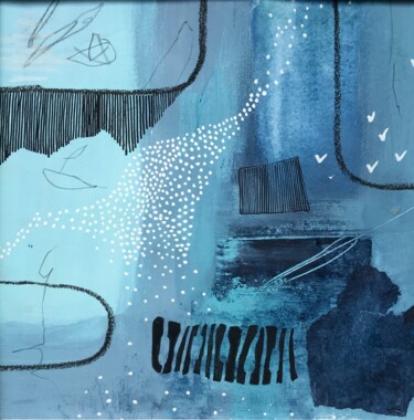 Peinture intitulée "Aqua #6" par Cécile Trousse, Œuvre d'art originale, Acrylique