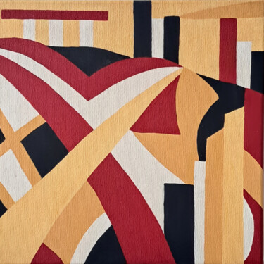Schilderij getiteld "PU-CXXXVIII - Série…" door Cecília Macedo, Origineel Kunstwerk, Acryl Gemonteerd op Frame voor houten b…
