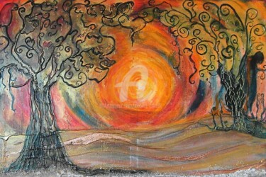 "90/60 arbre-au-couc…" başlıklı Tablo Cécilia Crivelli tarafından, Orijinal sanat, Akrilik