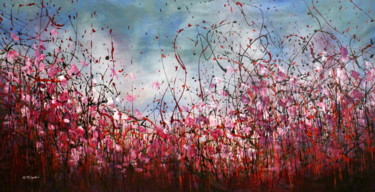 Картина под названием "Red Passion - Large…" - Cecilia Frigati, Подлинное произведение искусства, Акрил