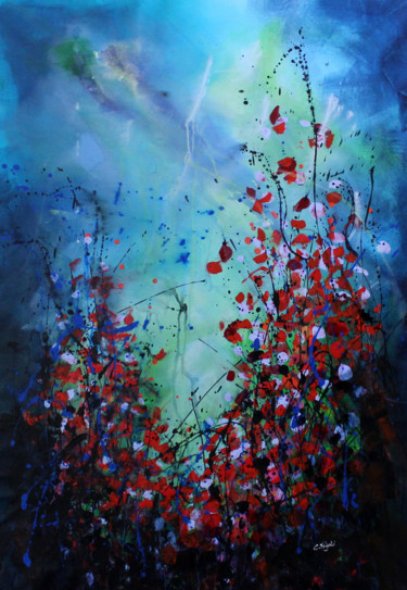 Schilderij getiteld "Underwater Love - L…" door Cecilia Frigati, Origineel Kunstwerk, Acryl