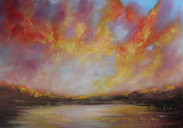 Enchanted #2 - Large original landscape painting Painting titled "Enchanted #2 - Larg…" by Cecilia Frigati, Original Art, Acrylic