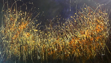 Anima Saratuga - Super sized original floral landscape Peinture intitulée "Anima Saratuga - Su…" par Cecilia Frigati, Œuvre d'art originale, Acrylique
