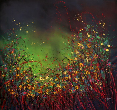 Painting titled "Northern Bright - E…" by Cecilia Frigati, Original Artwork, Acrylic