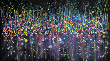 Schilderij getiteld "Technicolor Dream #…" door Cecilia Frigati, Origineel Kunstwerk, Acryl