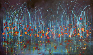 Peinture intitulée ""Technicolor Dream"…" par Cecilia Frigati, Œuvre d'art originale, Acrylique