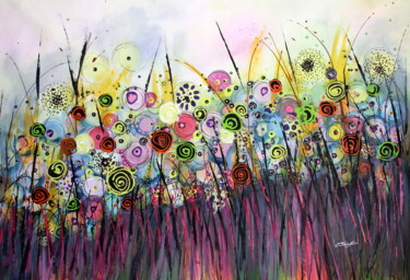 Malerei mit dem Titel "Happy Days" von Cecilia Frigati, Original-Kunstwerk, Acryl