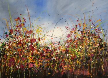 Malerei mit dem Titel "Full Bloom #2" von Cecilia Frigati, Original-Kunstwerk, Acryl