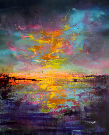 Картина под названием ""Naked Sky" #2" - Cecilia Frigati, Подлинное произведение искусства, Акрил