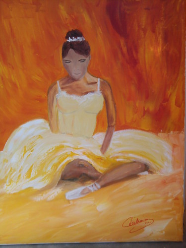 Peinture intitulée "danseuse-classique-…" par Cécilia Godeneche, Œuvre d'art originale