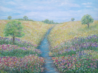 Printemps Painting titled "Printemps" by Cécilia M., Original Art, Oil