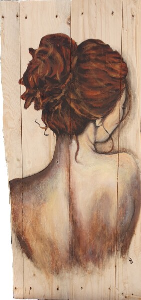 Картина под названием "Opaline" - Cecilia Sergent, Подлинное произведение искусства, Акрил