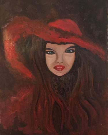 Painting titled "Máscara" by Cecília Vilas Boas, Original Artwork, Oil