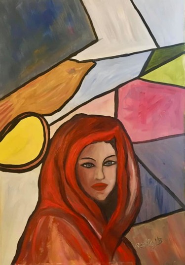 Painting titled "Sonho" by Cecília Vilas Boas, Original Artwork, Acrylic