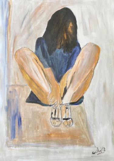 Painting titled "Intimista I" by Cecília Vilas Boas, Original Artwork, Acrylic
