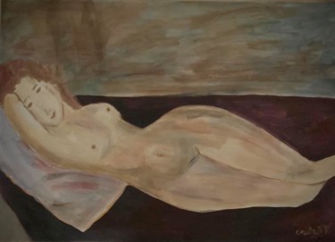 Pintura intitulada "Nude II -  conversa…" por Cecília Vilas Boas, Obras de arte originais, Acrílico