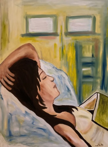 Painting titled "Dreamer" by Cecília Vilas Boas, Original Artwork, Oil