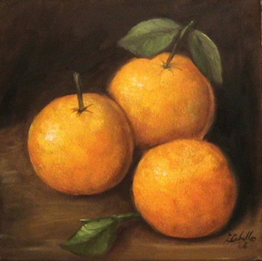 Peinture intitulée "Oranges" par C Ceballos, Œuvre d'art originale, Huile