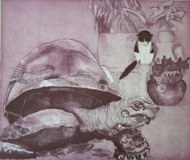 Incisioni, stampe intitolato "Interno. Silvestro…" da Cecilia D'Angela, Opera d'arte originale, Altro