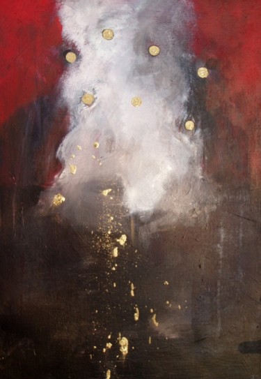 Painting titled "Nugget of Gold" by Cecilia August Sand, Original Artwork