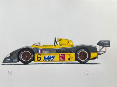 Zeichnungen mit dem Titel "Norma le mans" von Ced Crn, Original-Kunstwerk, Marker